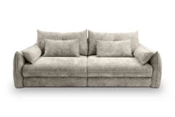 Big Sofa Delphine pearl Microfaser B/H/T: ca. 246x74x119 cm
