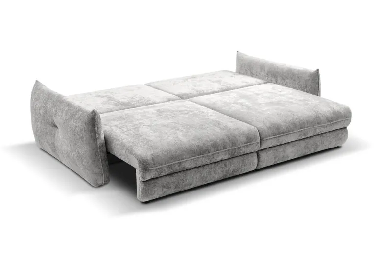 Big Sofa Delphine silber Microfaser B/H/T: ca. 246x74x119 cm
