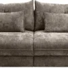 Big Sofa Delphine taupe Microfaser B/H/T: ca. 246x74x119 cm