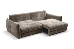 Big Sofa Delphine taupe Microfaser B/H/T: ca. 246x74x119 cm