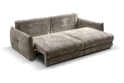 Big Sofa Delphine taupe Microfaser B/H/T: ca. 246x74x119 cm