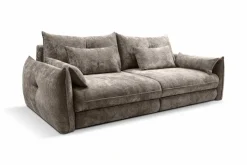 Big Sofa Delphine taupe Microfaser B/H/T: ca. 246x74x119 cm