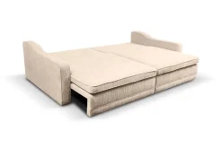 Big Sofa Evora creme Microfaser B/H/T: ca. 276x71x137 cm