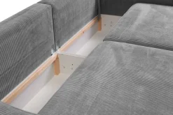 Big Sofa Evora dunkelgrau Microfaser B/H/T: ca. 276x71x137 cm