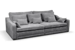 Big Sofa Evora dunkelgrau Microfaser B/H/T: ca. 276x71x137 cm