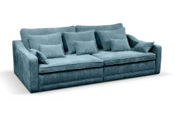 Big Sofa Evora türkis Microfaser B/H/T: ca. 276x71x137 cm