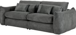 Big Sofa Glenn grau Microfaser B/H/T: ca. 259x87x124 cm