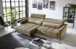 Big Sofa Logan grün Microfaser B/H/T: ca. 280x108x118 cm
