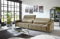 Big Sofa Logan grün Microfaser B/H/T: ca. 280x108x118 cm