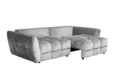 Big Sofa Moma hellgrau Microfaser B/H/T: ca. 250x97x120 cm