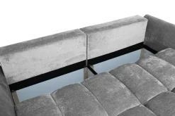 Big Sofa Moma hellgrau Microfaser B/H/T: ca. 250x97x120 cm