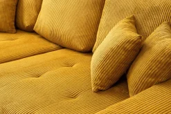Big Sofa senf Microfaser B/H/T: ca. 248x80x114 cm
