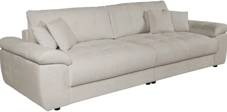 Big Sofa Tema graubraun Microfaser B/H/T: ca. 278x89x116 cm