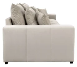 Big Sofa Xantia new 1 beige Velourstoff B/H/T: ca. 318x94x120 cm