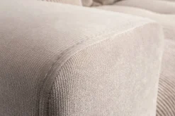 Big Sofa Xantia new 1 beige Velourstoff B/H/T: ca. 318x94x120 cm