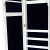 Bijou Schrank schwarz MDF B/H/L: ca. 32x106x10 cm