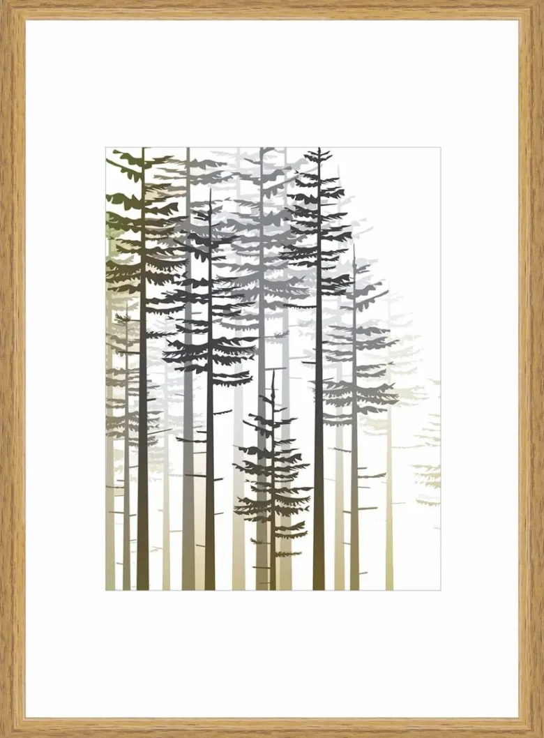 Bilderrahmen Eiche Holz B/H/L: ca. 21x29,7x2 cm