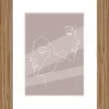 Bilderrahmen natur Holz B/L: ca. 18x24 cm