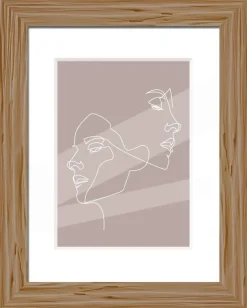 Bilderrahmen natur Holz B/L: ca. 18x24 cm