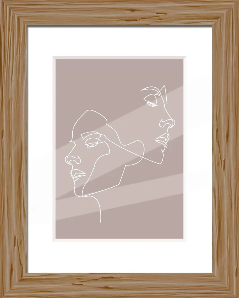 Bilderrahmen natur Holz B/L: ca. 18x24 cm