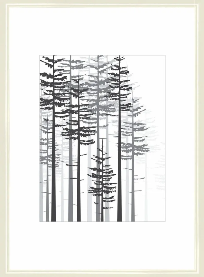 Bilderrahmen weiß Holz B/H/L: ca. 21x29,7x2 cm