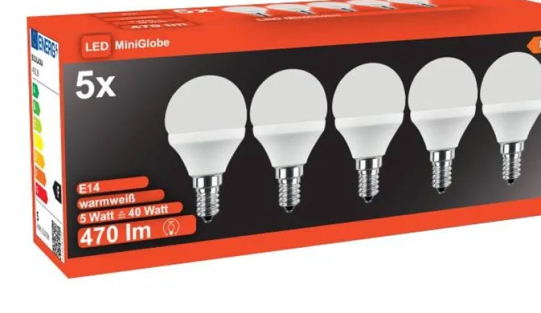 Blulaxa LED-Leuchtmittel 5er Pack E14