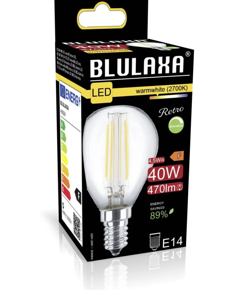 Blulaxa LED-Leuchtmittel Filamentlampe E14