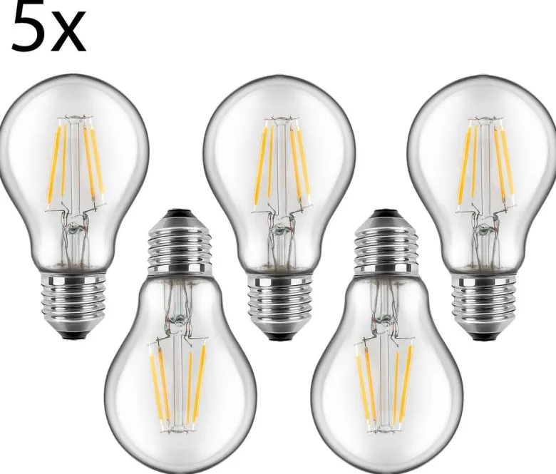 Blulaxa LED-Leuchtmittel Filamentlampe 49252 5er Pack E27