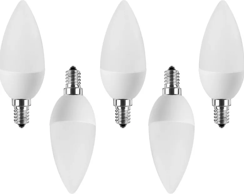 Blulaxa LED-Leuchtmittel Kerzenlampe 49224 5er Pack E14