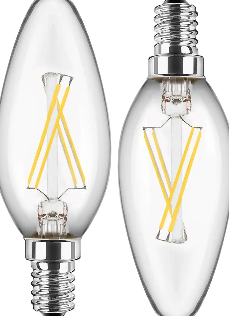Blulaxa LED-Leuchtmittel Kerzenlampe Filamentlampe 49060 2er Pack E14