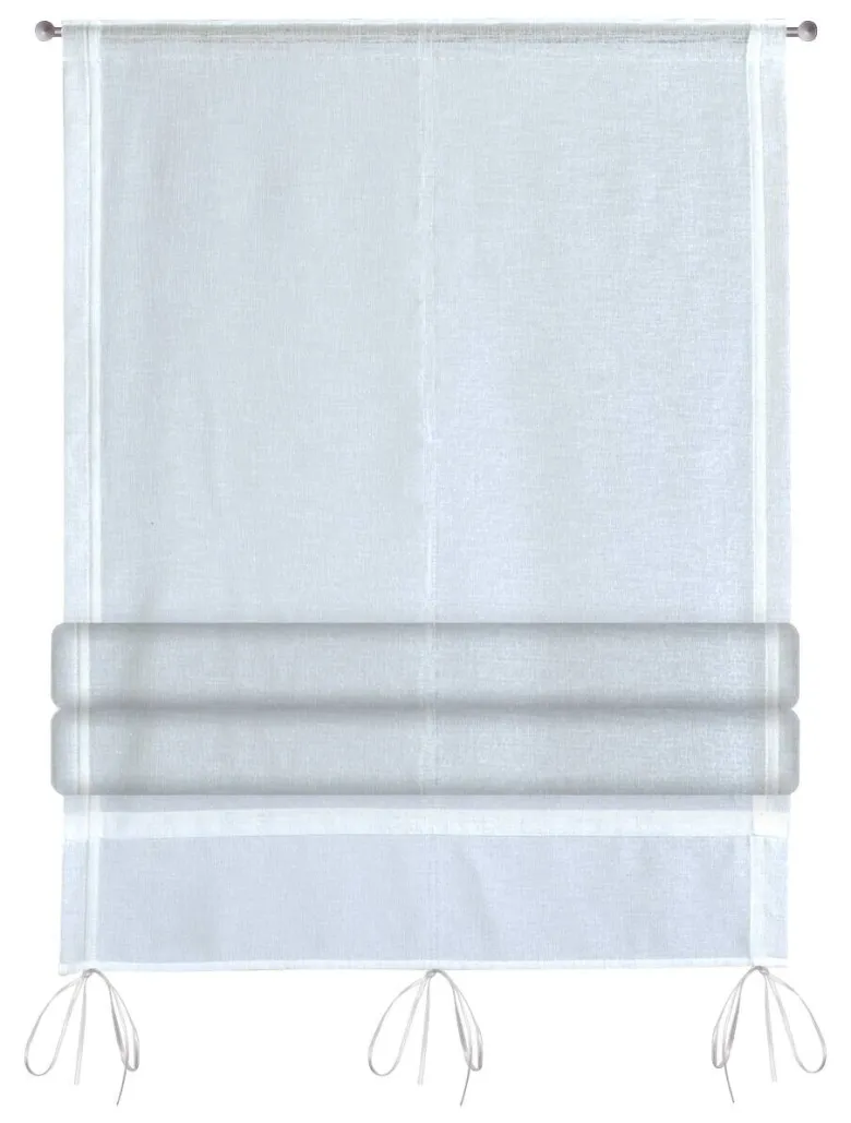 Bändchenrollo Fabienne offwhite B/L: ca. 100x140 cm