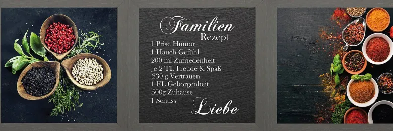 Bönninghoff Gerahmtes Bild Spruch B/L: ca. 23x23 cm