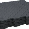 Bodenmatte schwarz B/H/L: ca. 40x1x40 cm 6 tlg.