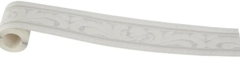 Borte Ornament creme grau B/L: ca. 10,5x500 cm