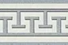 Borte Ornament silberweiß B/L: ca. 4,5x500 cm