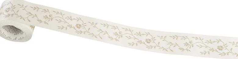 Borte Zweige beige B/L: ca. 5x500 cm