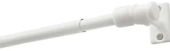 Boviva Bistrostange Madrid weiß Metall D: ca. 1 cm ausziehbar von ca. 75 bis 75 cm 1.0 Läufe