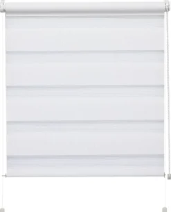 Boviva Doppelrollo weiß B/L: ca. 40x150 cm