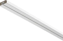 Boviva Gardinenschiene mit Holzkern weiß Holz L: ca. 120 cm 1.0 Läufe