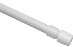 Boviva Klemmstange weiß Metall D: ca. 0,8 cm ausziehbar von ca. 30 bis 50 cm 1.0 Läufe