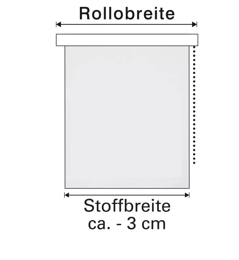 Boviva Rollo Struktur schwarz B/L: ca. 75x150 cm