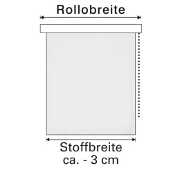 Boviva Rollo Struktur silber B/L: ca. 90x150 cm