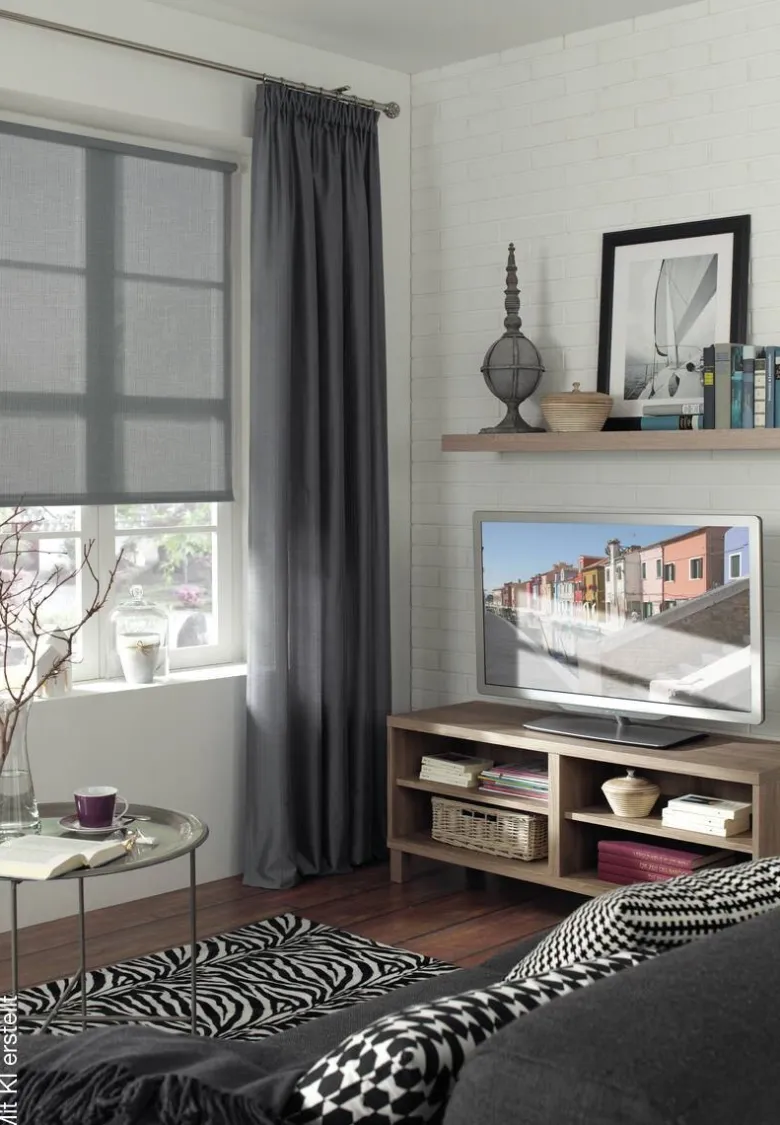 Boviva Rollo Struktur silber B/L: ca. 90x150 cm