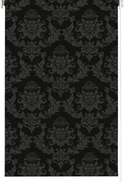 Boviva Seitenzugrollo Tageslichtqualität Ornament anthrazit B/L: ca. 122x175 cm
