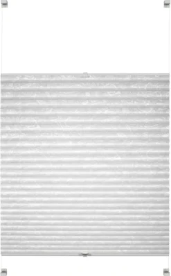 Boviva Spannplissee Paisley weiß B/L: ca. 90x130 cm