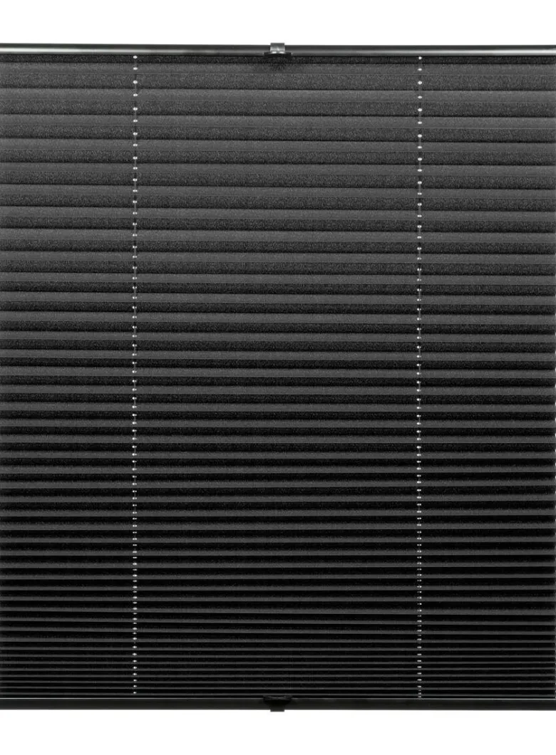 Boviva Spannplissee schwarz B/L: ca. 60x210 cm