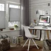 Boviva Spannplissee silber B/L: ca. 40x130 cm