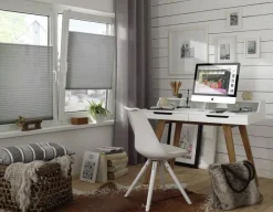 Boviva Spannplissee silber B/L: ca. 80x130 cm