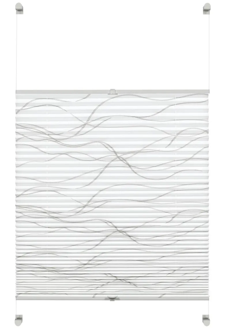 Boviva Spannplissee Welle weiß B/L: ca. 50x130 cm