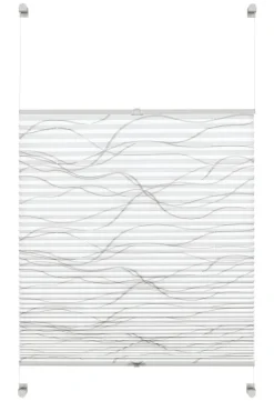 Boviva Spannplissee Welle weiß B/L: ca. 60x130 cm